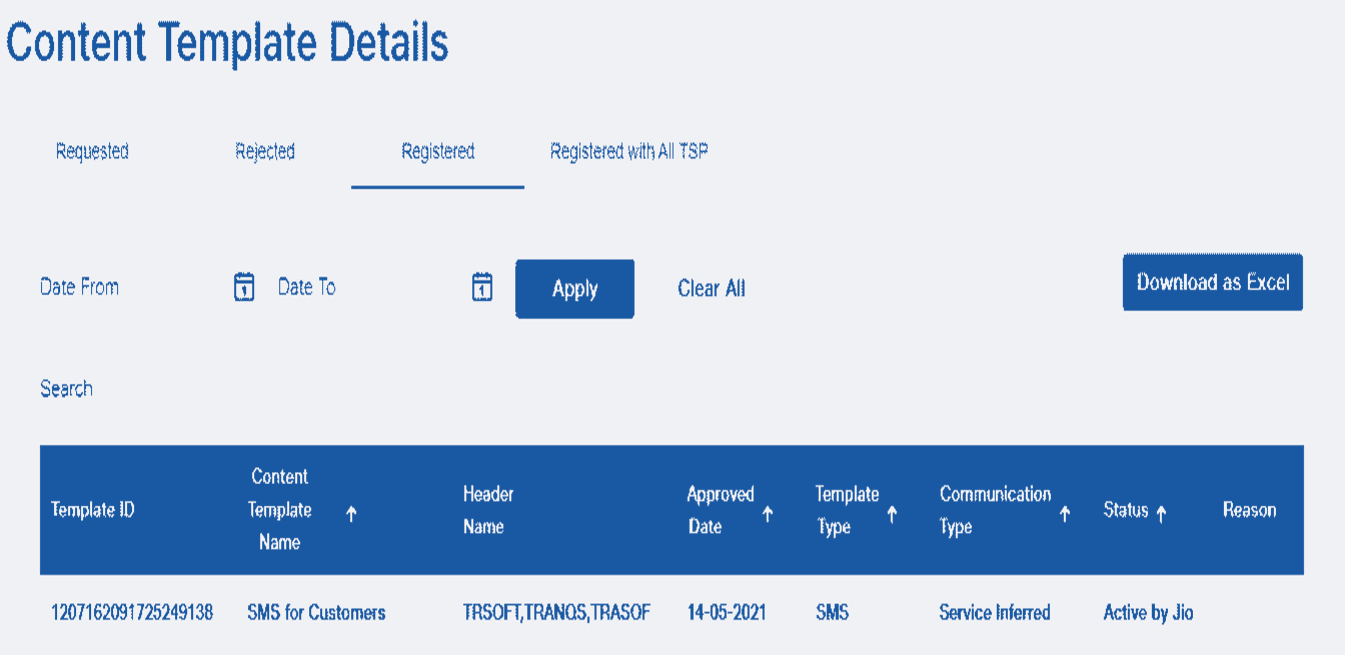 content template details